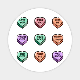 Conversation Hearts Magnet